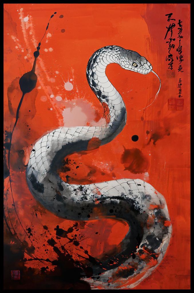 Plakat 53x81cm Drachenatem der Schlange