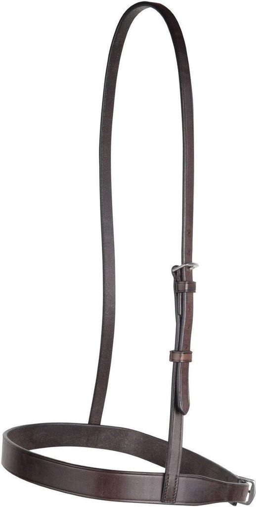 Collegiate Leder Hunt Cavesson Nasenriemen IV WB1182 (Warmblut) (Braun)