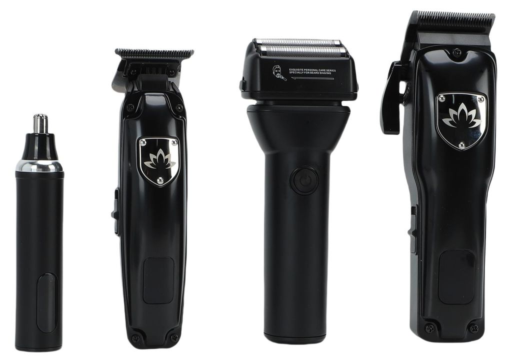 Barttrimmer, Folienschneider, Nasenhaarschneider – 4-in-1-Set für Herren: Haarschneidemaschine und Pflege-Set für den Friseur- und Heimgebrauch...