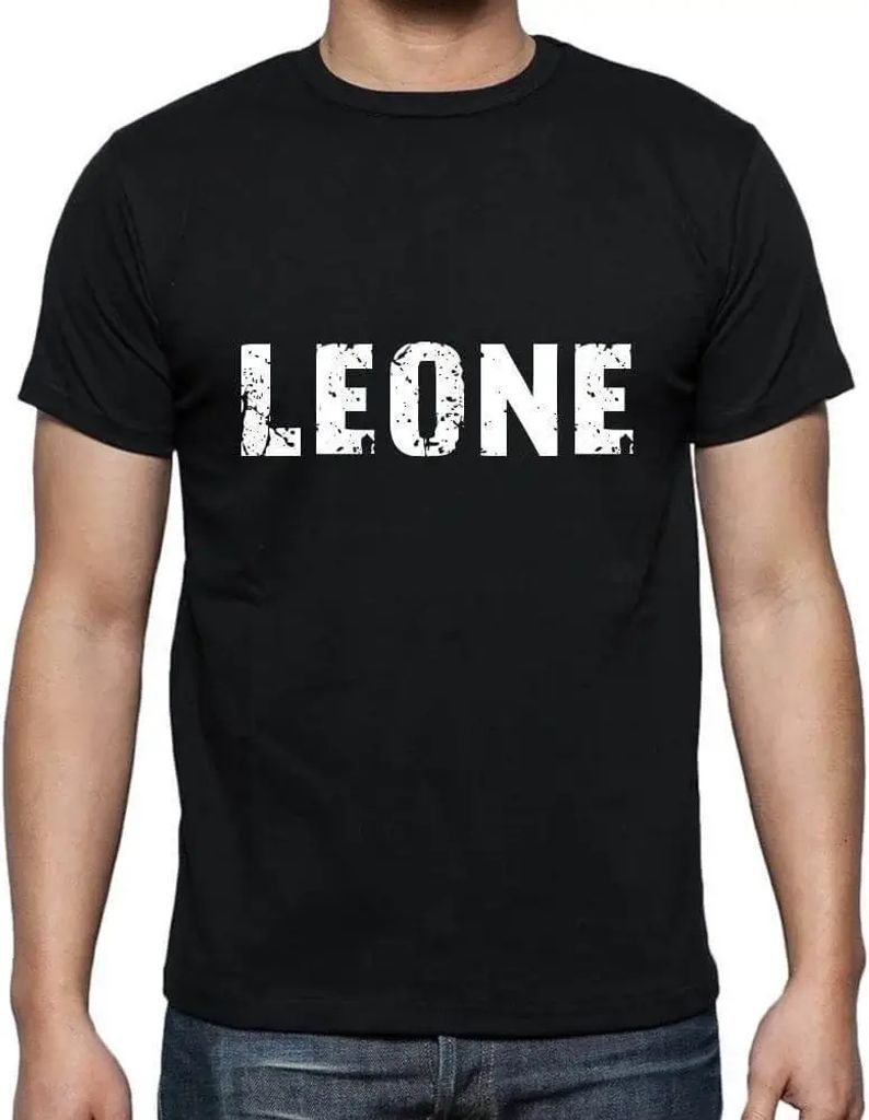 Herren Grafik T-Shirt Leone Öko-Verantwortlich Vintage Jahrgang Kurzarm Lustige Druck Geburtstag Geschenk Mann
