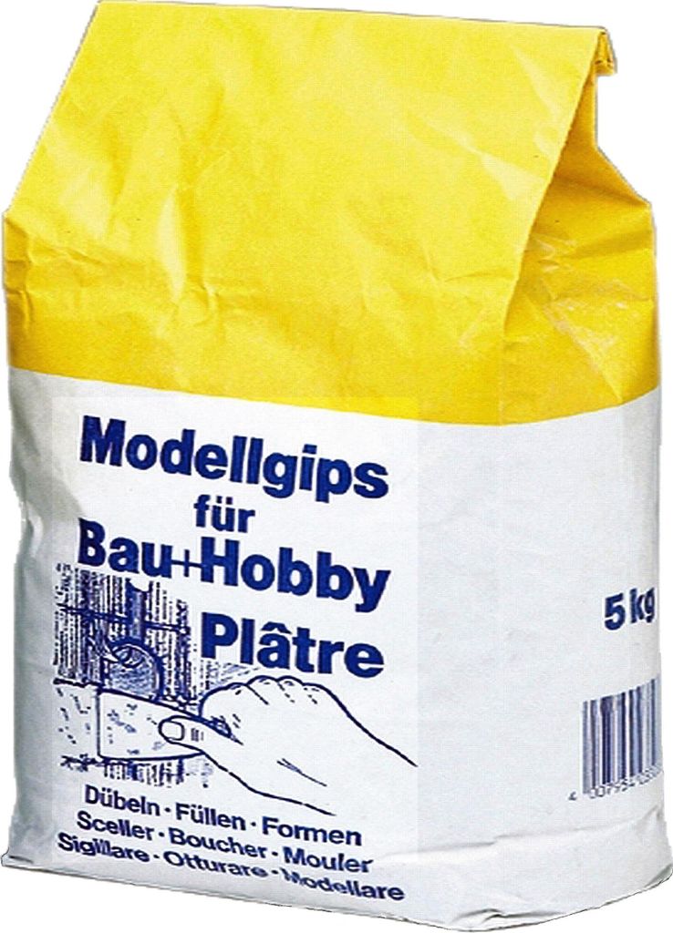 decotric Modellgips 5kg Sack für Bau u. Hobby Produktbild 