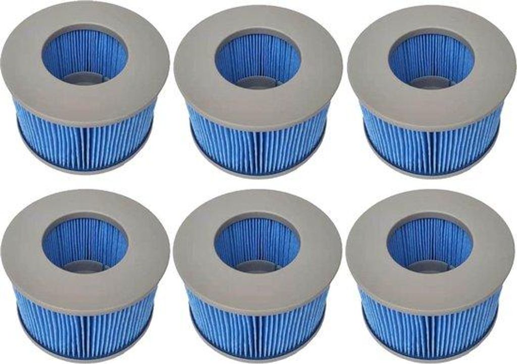 Opblasbares Schwimmbassin - 6er Pack für Wasserspiel- und Freizeitbereiche - Vortex-Schwimmbeckenfilter-Tropfmaschine - 2020-Modell