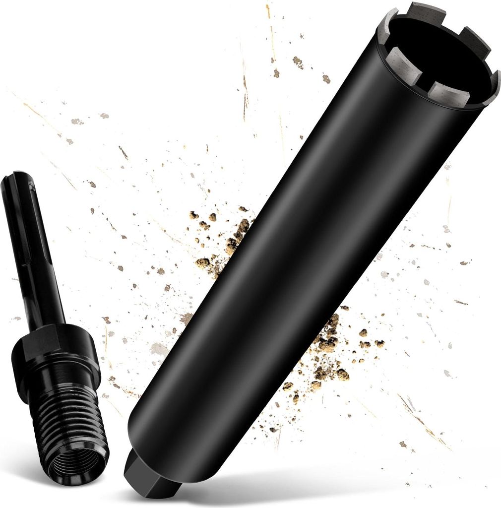 11/4" UNC Ø102mm Diamantbohrkrone Kernbohrer mit SDS Max, Diamant Nass-/Trocken Bohrkrone Kernbohrkrone, L 460mm, zum Beton, Stahlbeton, Mauerwerk