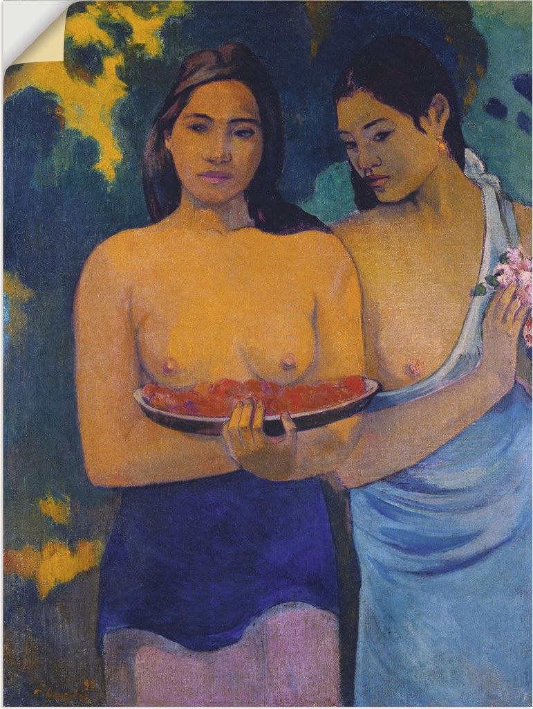 ARTland Wandbild, selbstklebend Zwei Frauen von Tahiti. 1899 Größe: 30x40 cm