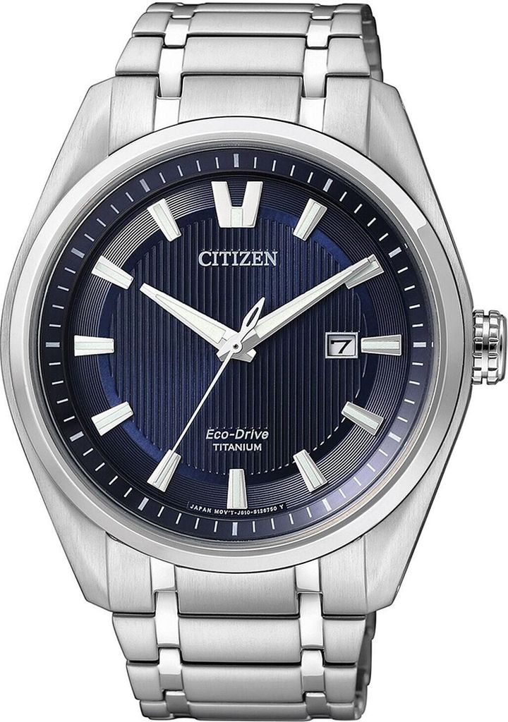 A close-up studio shot of a men's wristwatch.