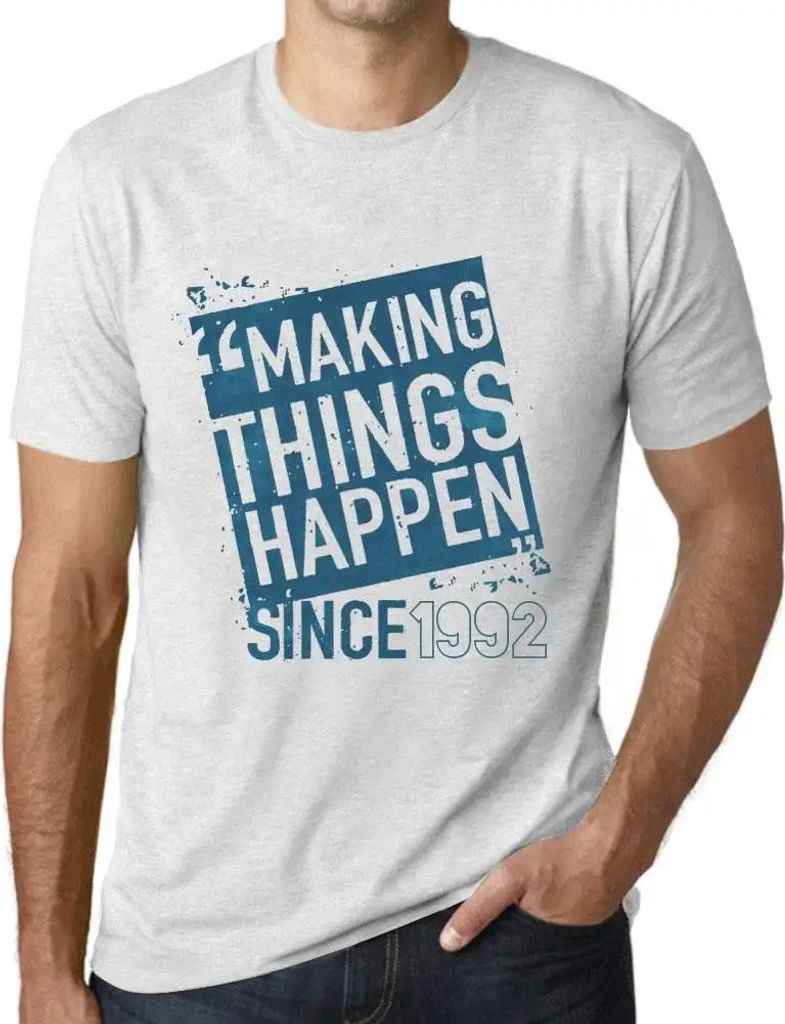 Herren Grafik T-Shirt Wir bewegen etwas seit 1992 – Making Things Happen Since 1992 – Geschenk 32. Geburtstag Jahrestag 32 Jahre Jubiläum 32 J...
