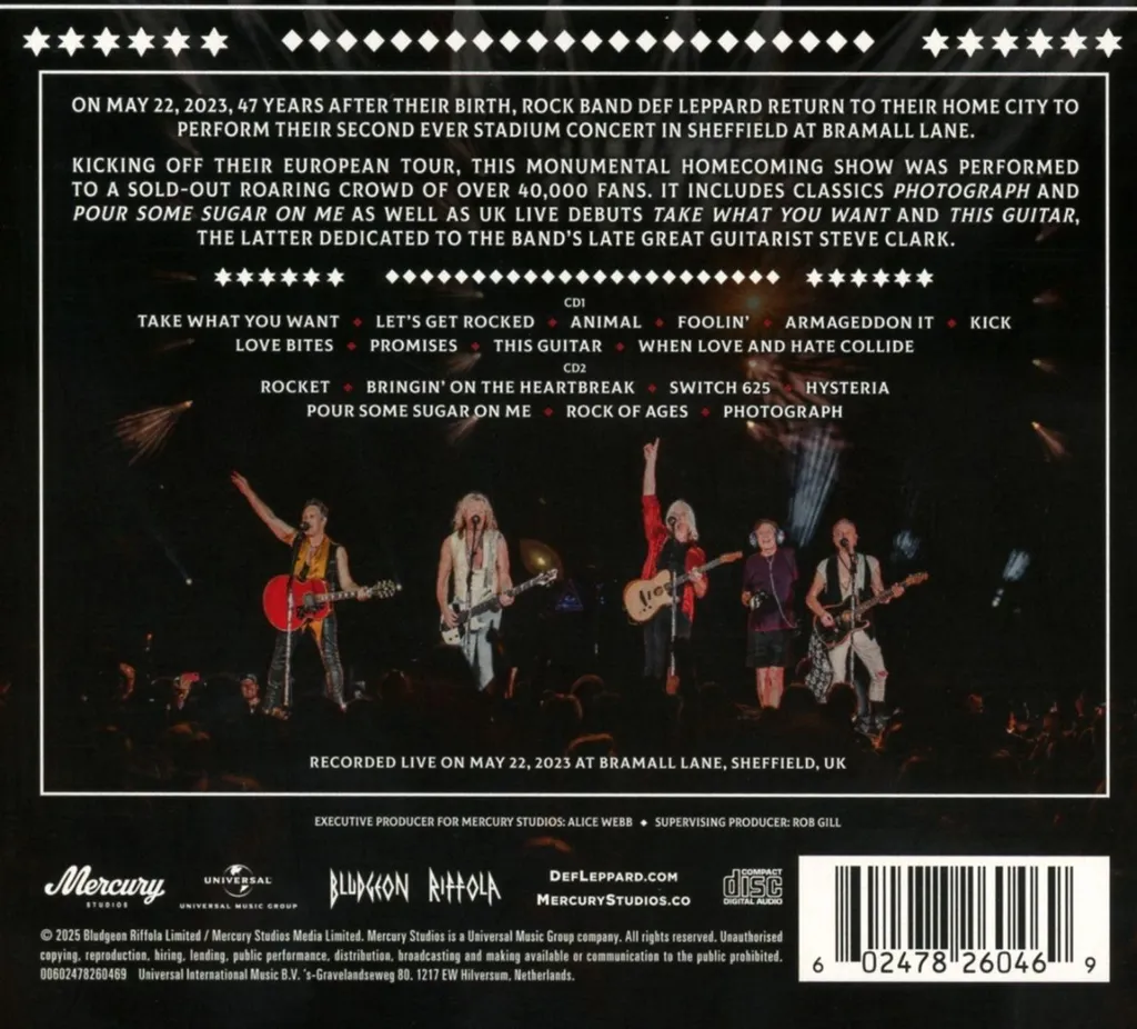 Double CD Live Def Leppard Diamond Star Heroes Version Limitée 2 Disques - 3