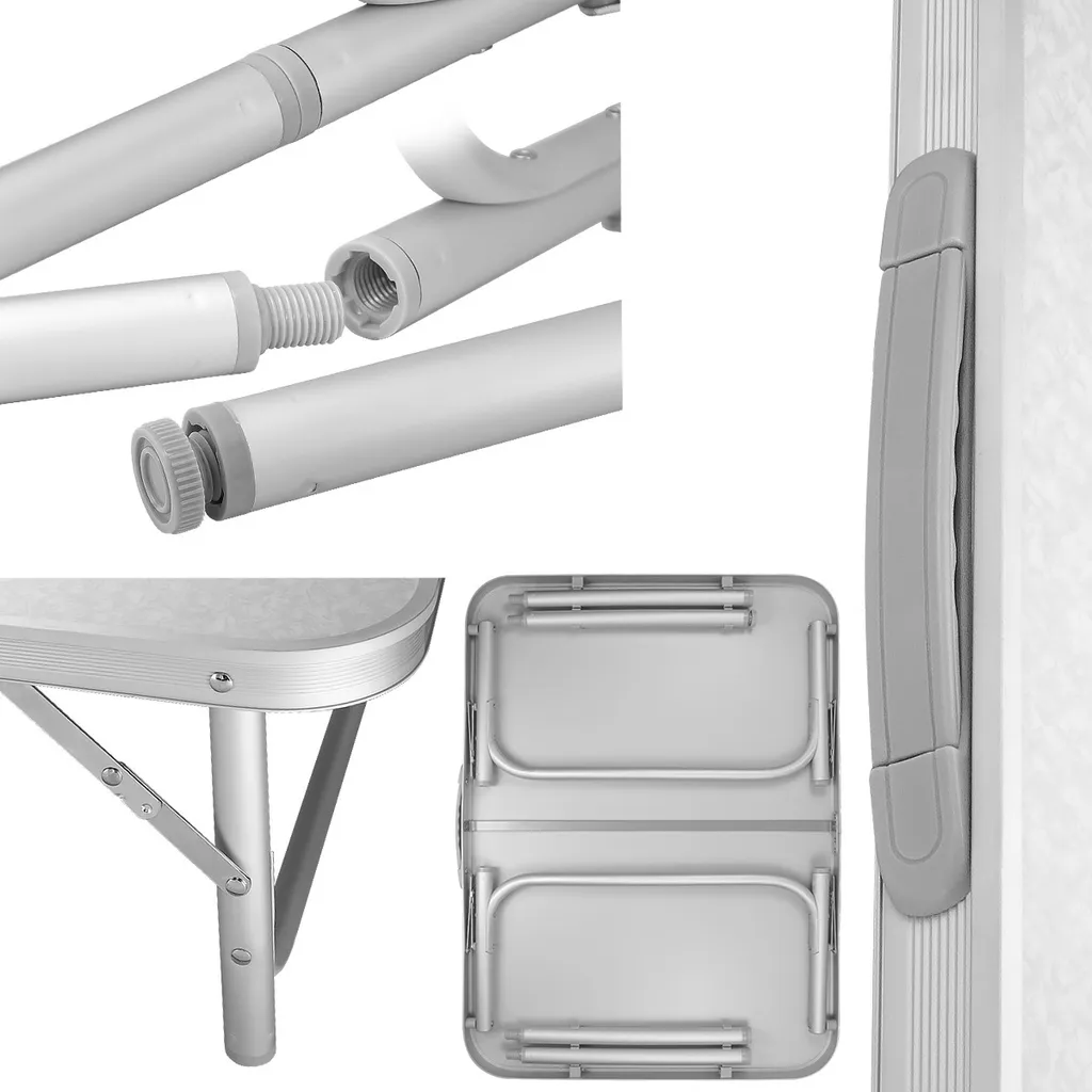 Table de camping pliable compacte : finis les repas encombrants au sol