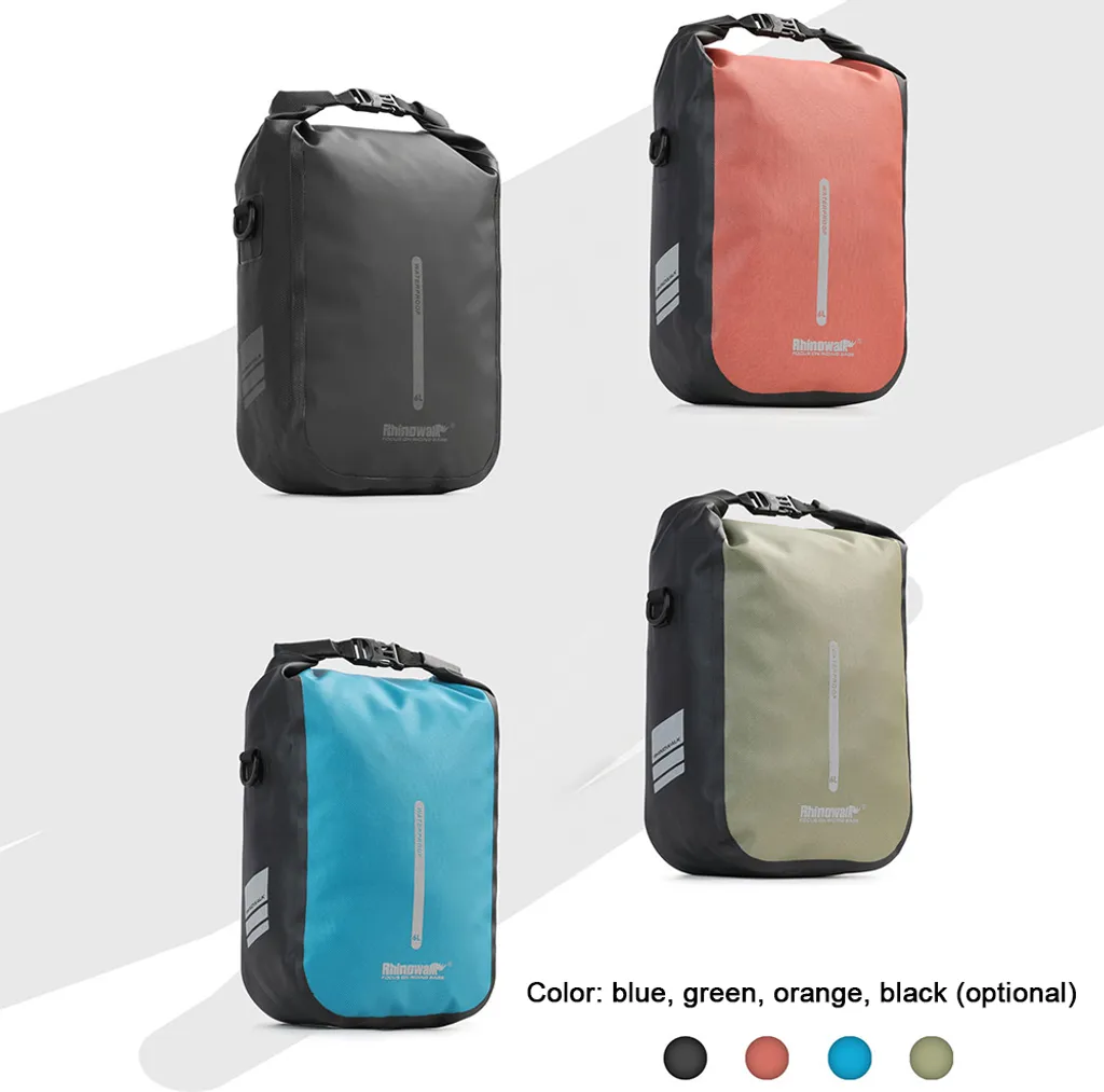 Sacoche vélo 4L imperméable à fixation rapide, sac de rangement noir