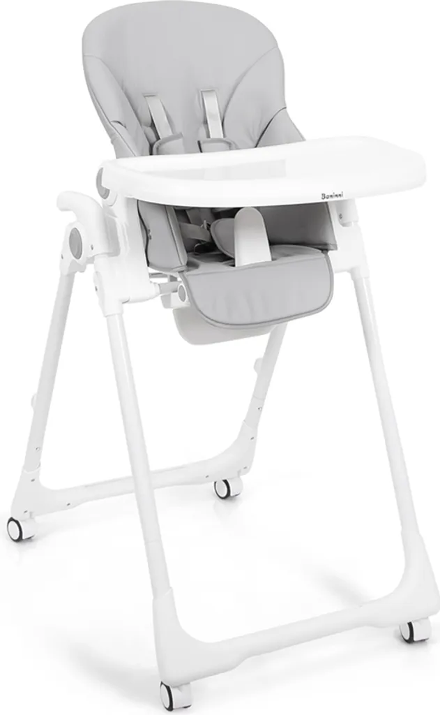 Chaise Haute Bébé pour Repas en Famille Baninni Alto Grise Evolutive