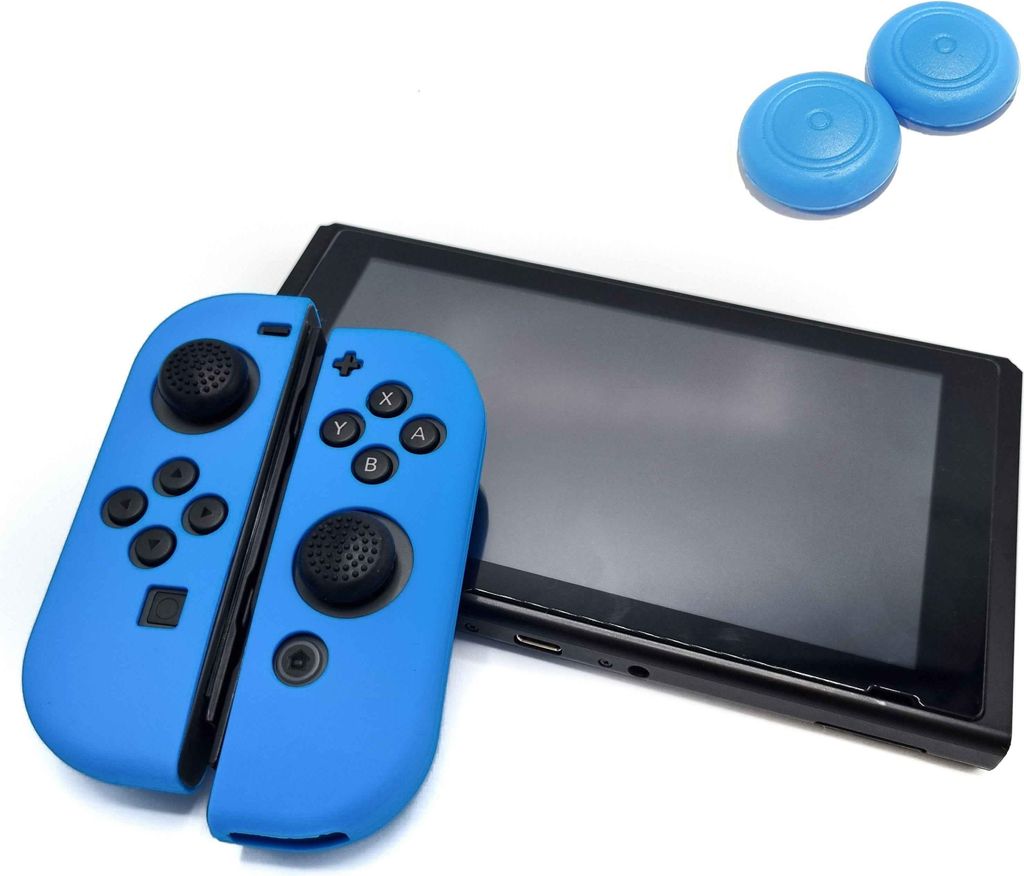 Thumbgrips - Hoesjes & Skins + Thumb Grips voor Nintendo Switch 1 - Performance Gaming Case - Soft Grip Covers - Anti-Slip Joy-Con Controller Acces...