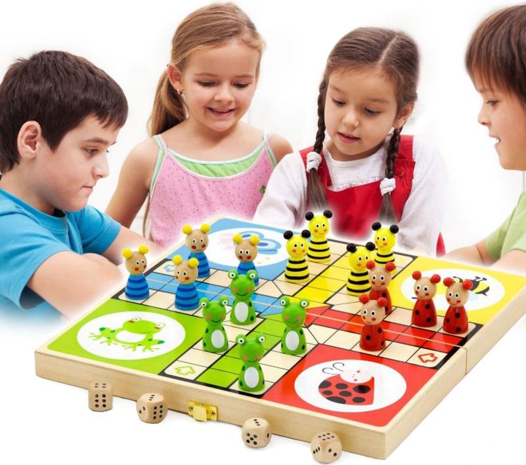 Gioco cinese in legno Ludo Viga Toys Immagine del prodotto 