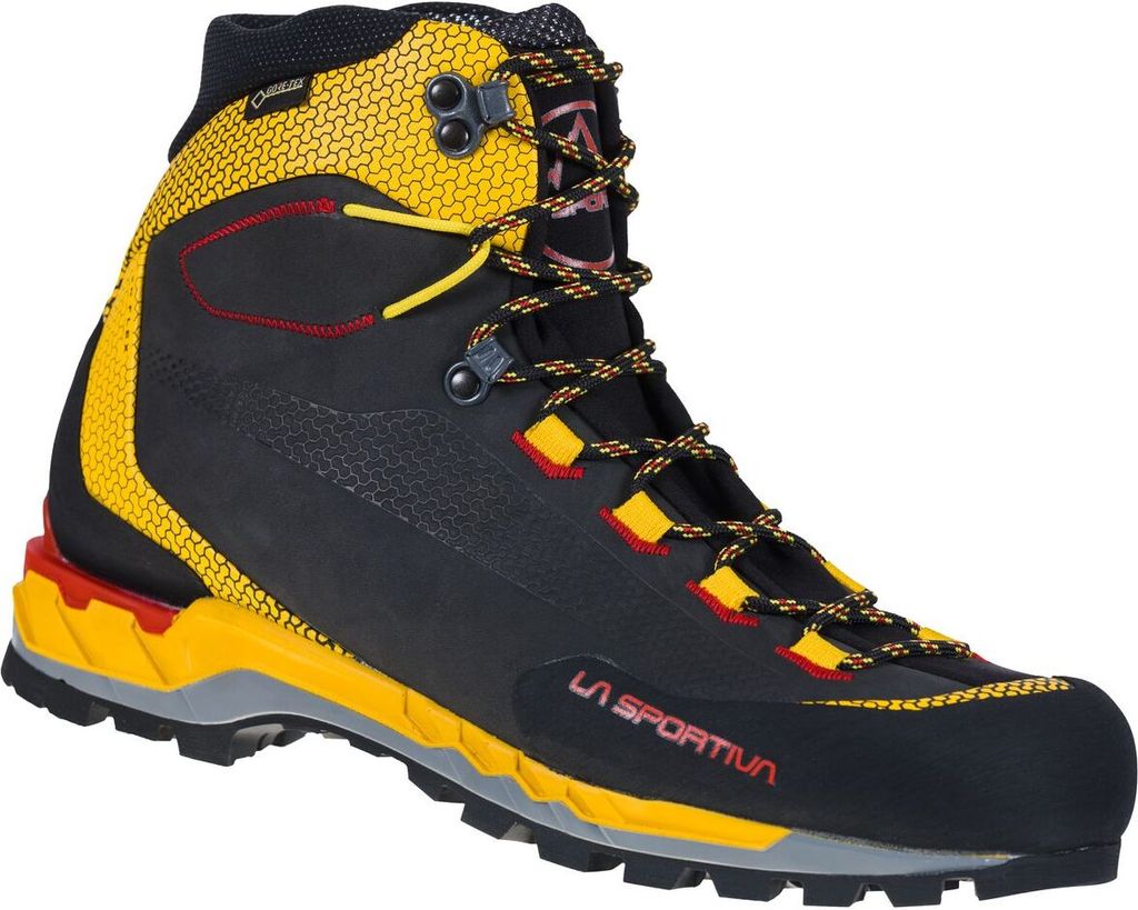 Trango Tech Leather Gtx, Mountain Footwear, 39.5, Black/Yellow (Black) - La Sportiva