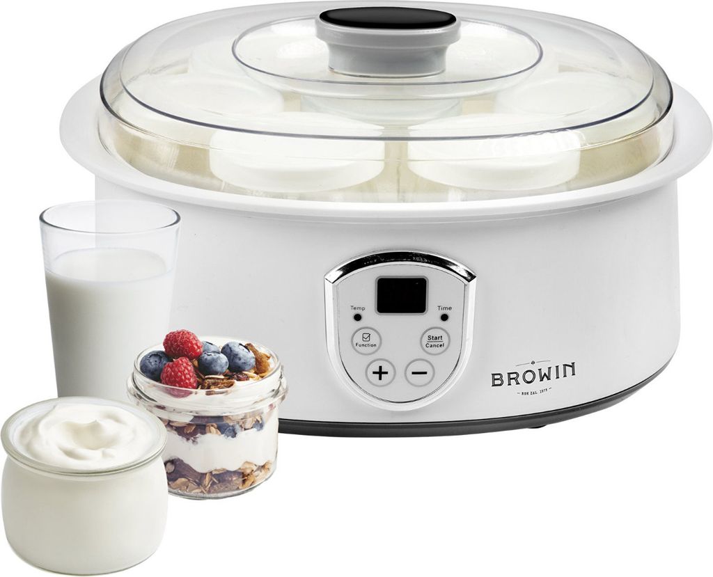 Browin 801015 Joghurtmaschine mit Thermostat und 7 Gläsern, Produktbild 