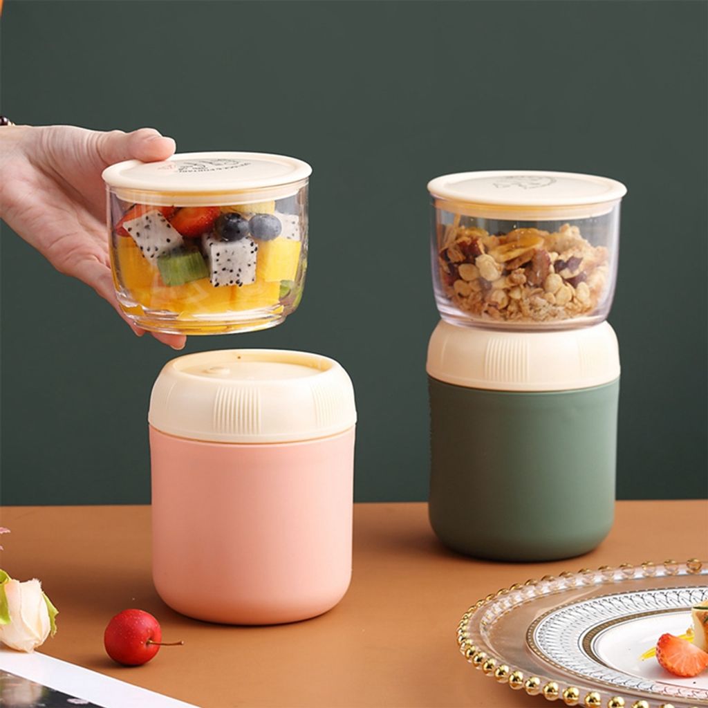 700ml Praktischer Müslibecher, To Go Becher Lunchpot Produktbild 6