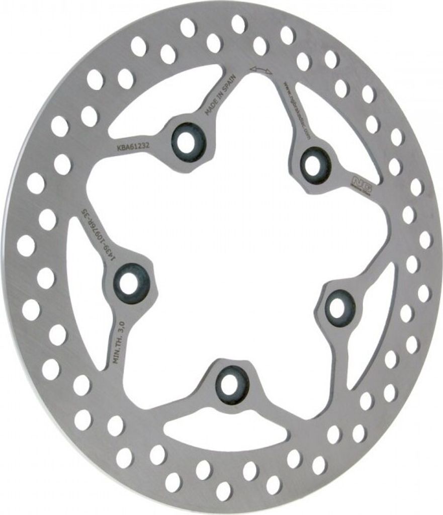 Bremsscheibe NG 1439 - 220 / 88 / 3,5mm 5 Loch für Kymco Agility RS 125 ccm