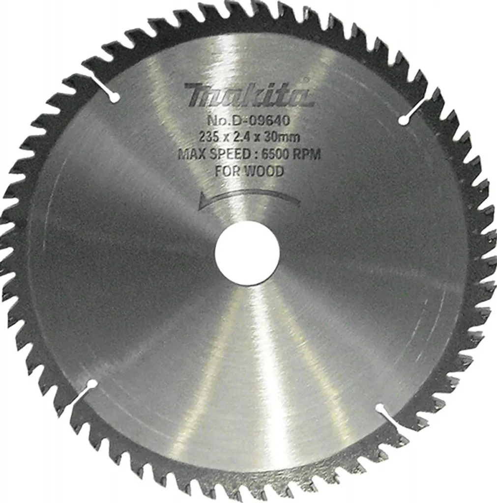 Lame de scie circulaire Makita D-09640 TCT 235x30mm 60T pour le bois