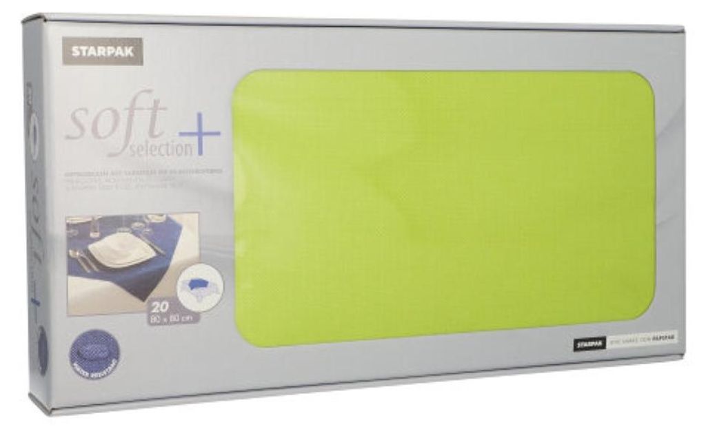 Papstar 84917, Quadratisch, Limette, Synthetisch, Produktbild 