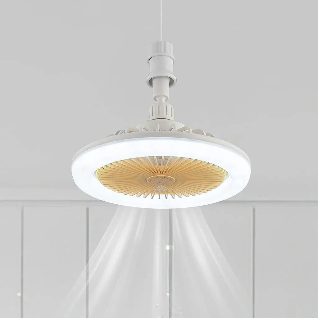 Smart Fan LED E27 Arancione - Ventilatore da Soffitto con Telecomando - 6