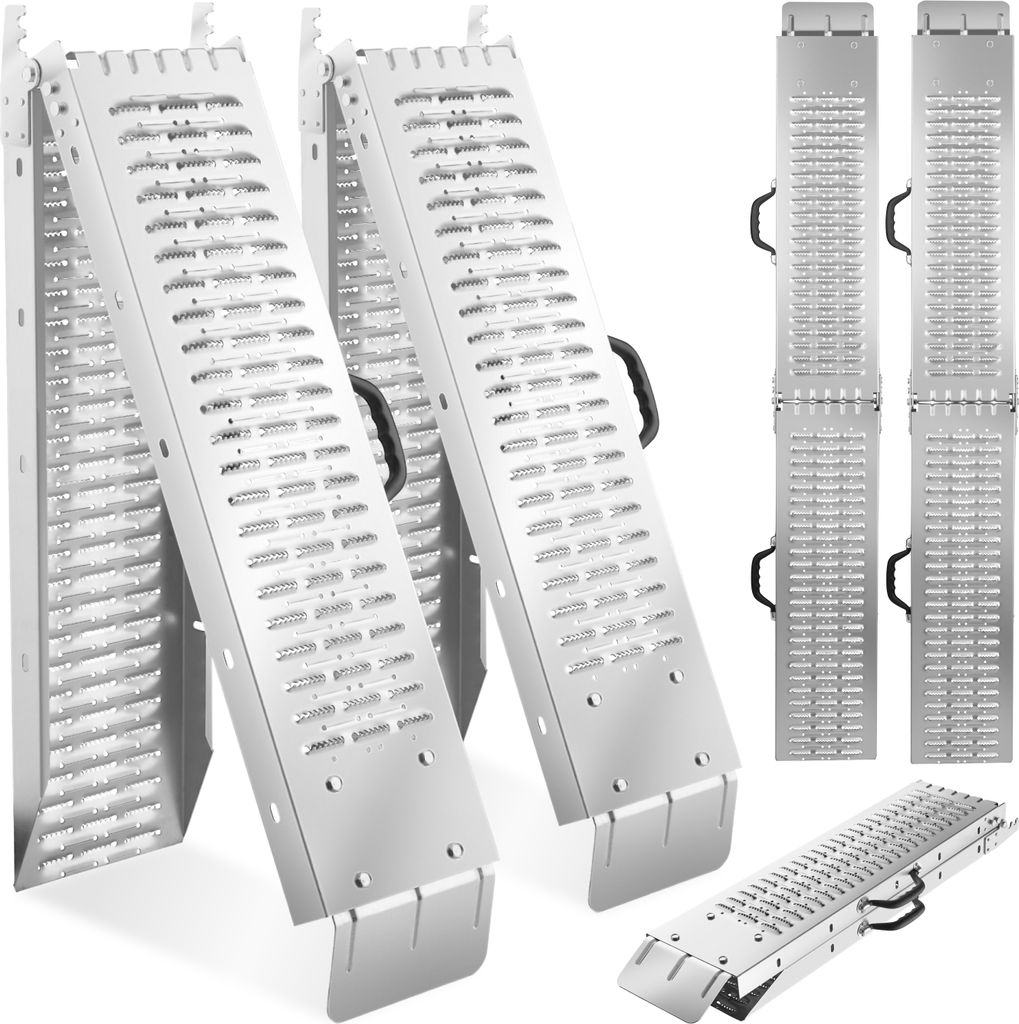 tectake® Auffahrrampen Björn 2er Set Belastbarkeit 400 kg, Produktbild 