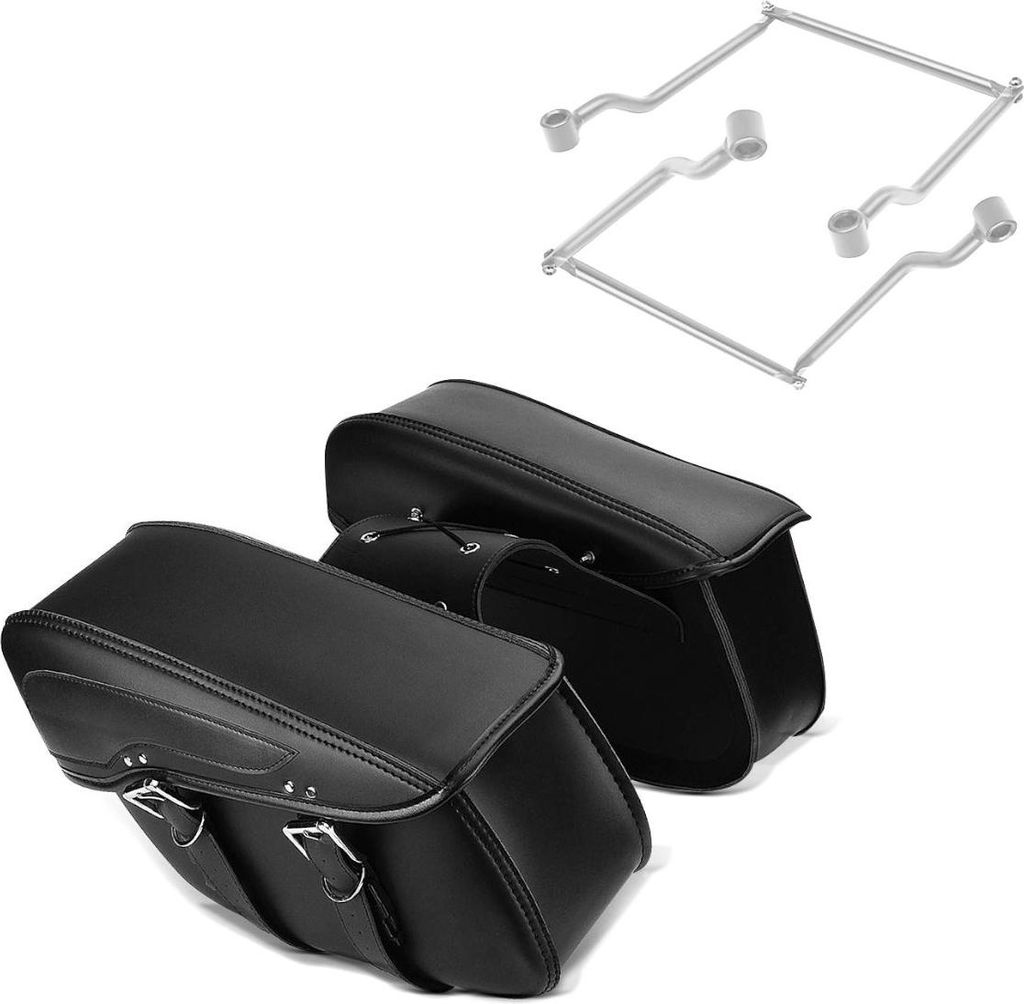 Set Überwurf Satteltaschen und Satteltaschenhalter passend für Chopper