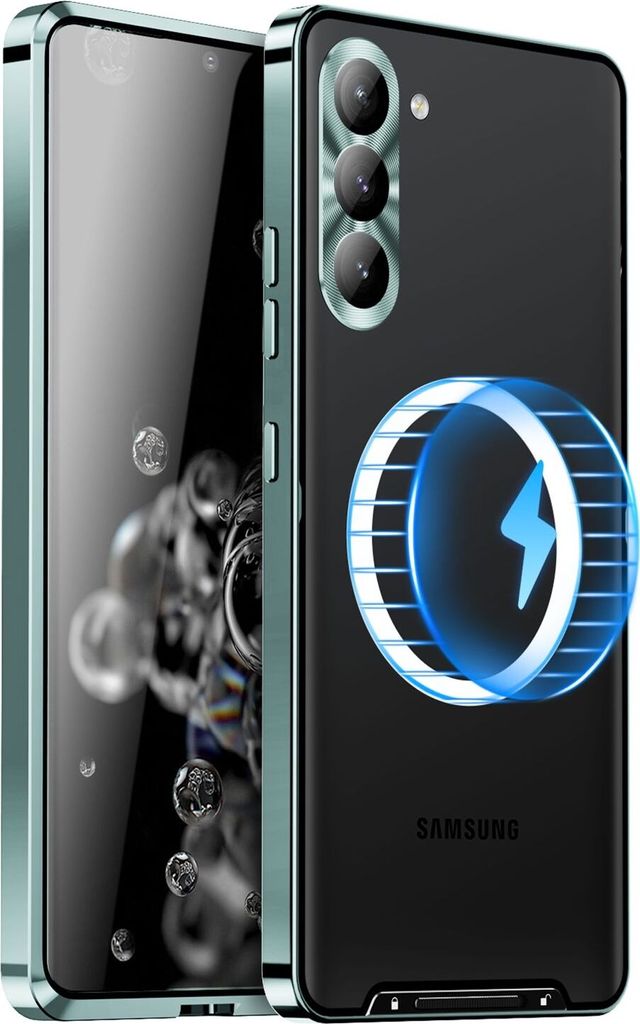 Für Samsung Galaxy S23 FE 5G Magnetische Magsafe Metall Design Schutz Cover Case