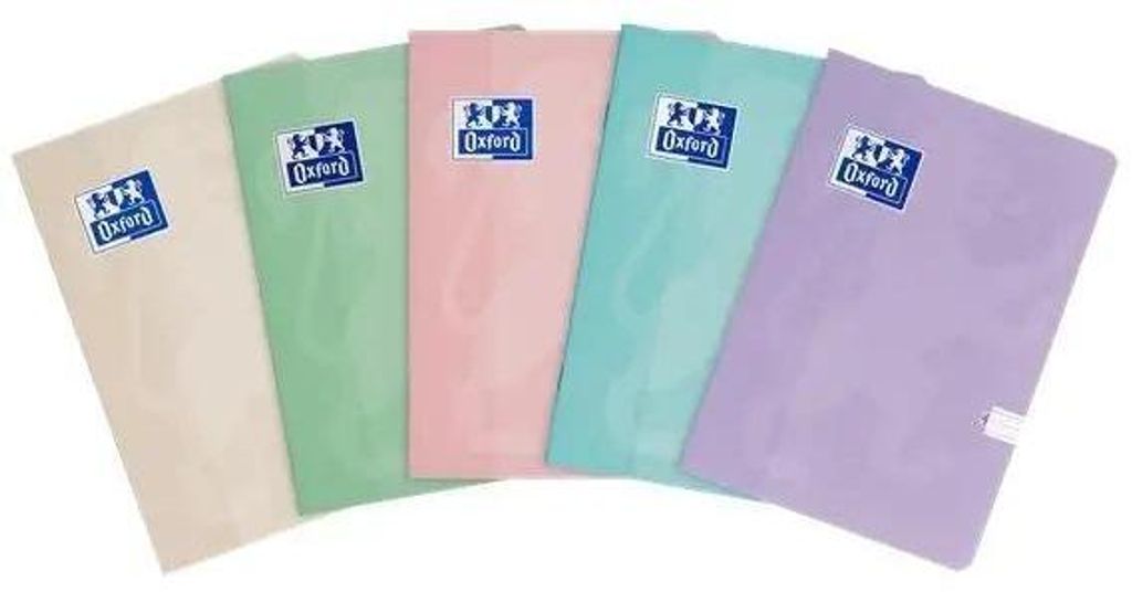 Notizbuch A5/32K, Linie „Touch Pastel“ (10 Stück) – Oxford