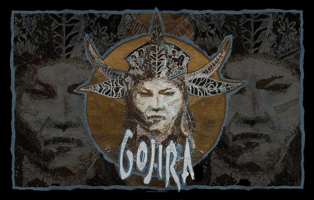 Poster Gojira Fortitude en Tissu pour Décoration Chambre et Studio Musique