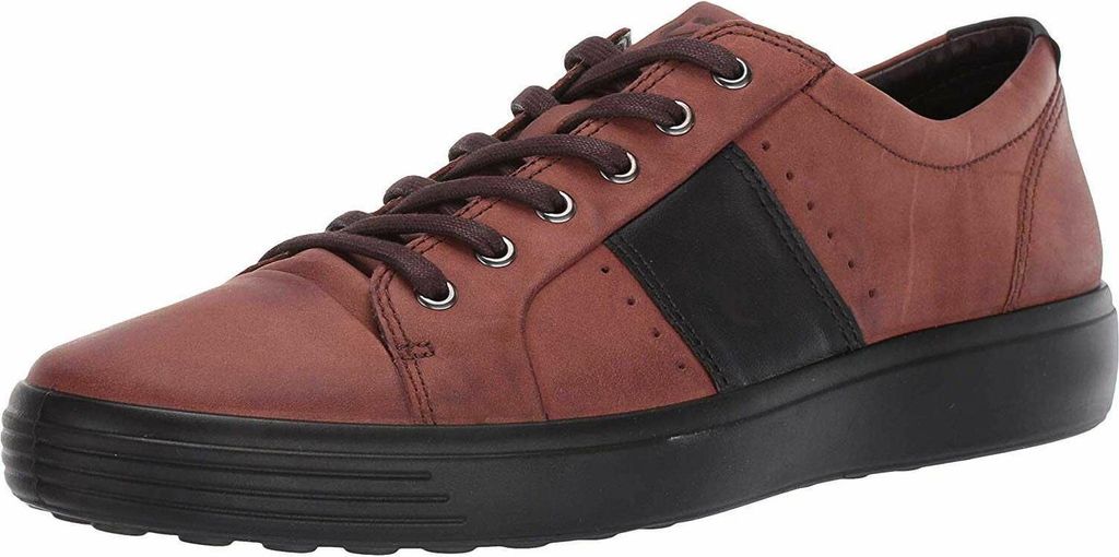 Ecco SOFT 7 MEN`S Herrenschuhe - bequeme Schnür Halbschuhe braun Freizeit NEU