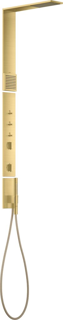 hansgrohe AXOR ShowerComposition Duschpaneel, mit Thermostat, Kopfbrause 110/220, Schulterbrause, inklusive Zubehör, 12595950