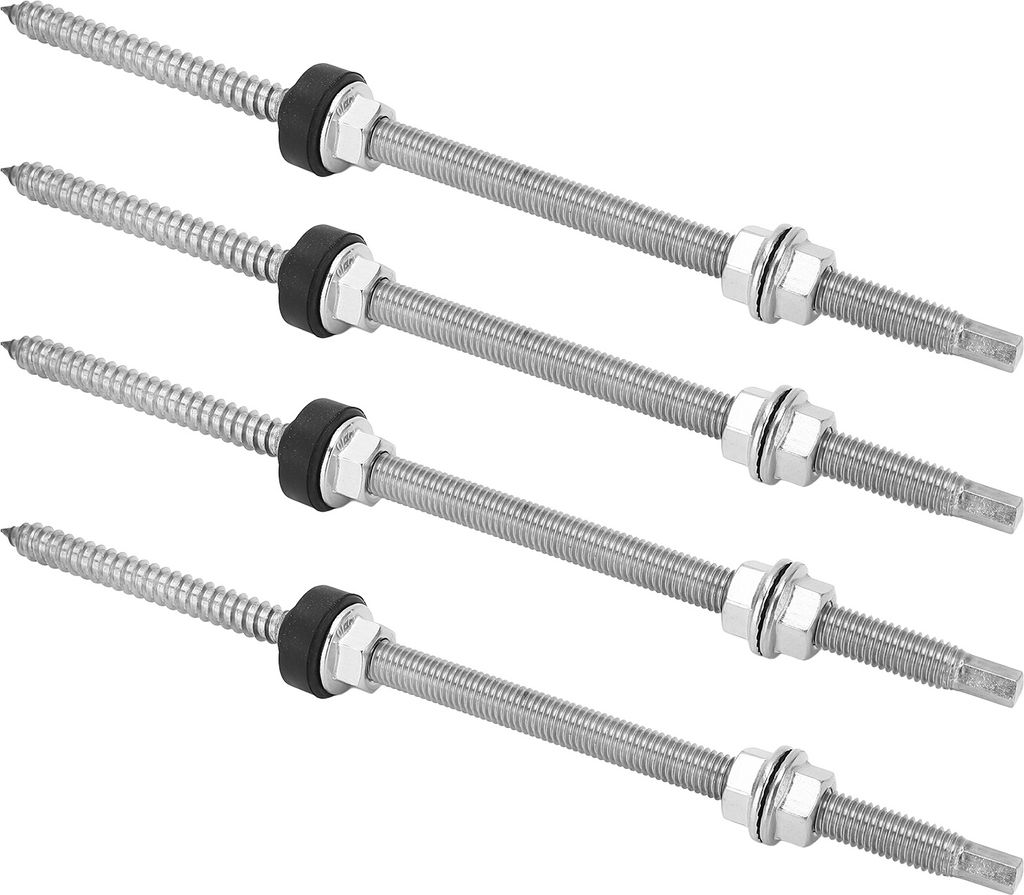 4PCS PV Halterung Doppelkopf Schraube Edelstahl Anti-Korrosion Photovoltaik Montage Schraube für die Installation