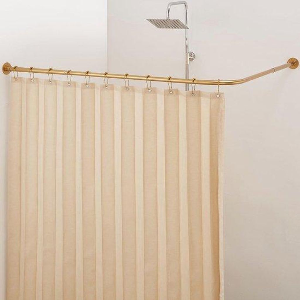 Asta portaabiti regolabile a L per doccia, 60-135 cm, Immagine del prodotto 