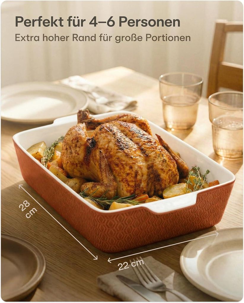 Praknu Auflaufform Groß