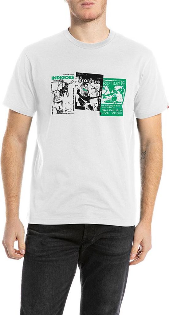 Replay M3225.000.2660 Kurzarm-t-shirt Weiß M Herren Weiß M