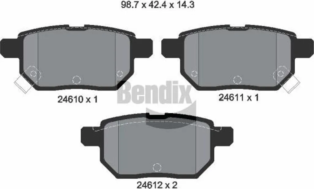 BPD2179 BENDIX Jeu de Plaquettes de Frein à Disque OE 3502340G08
