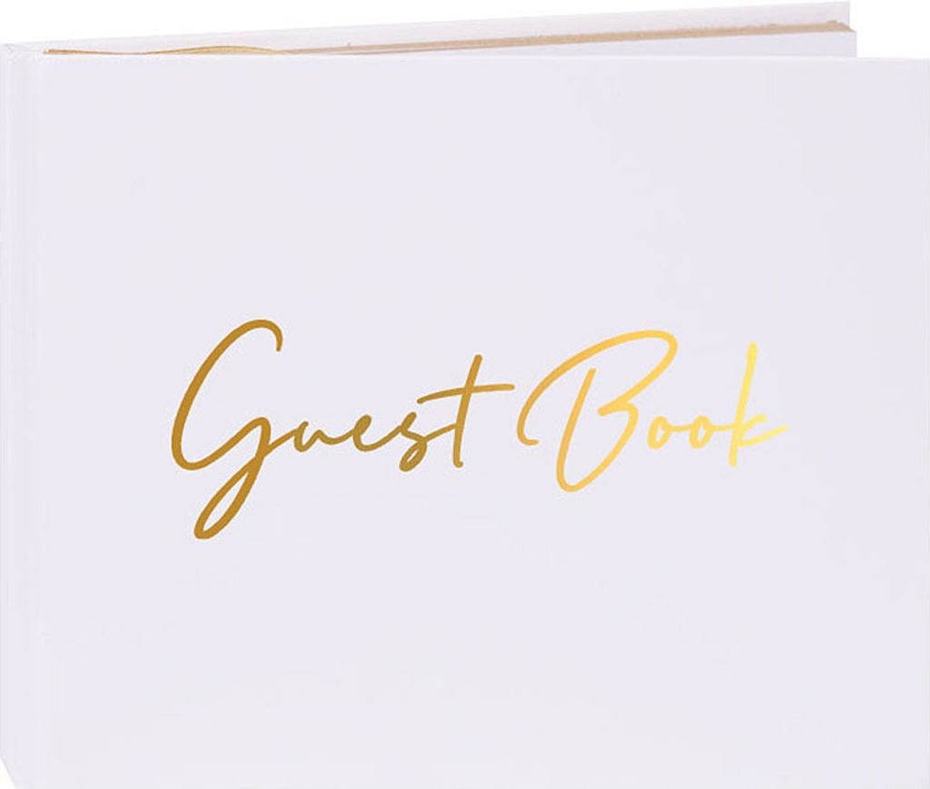 Elegantes Hochzeitsgaestebuch, 100 Seiten, fuer Verlobungen/Partys/Babypartys/Jubilaeen/Geburtstage/Brautpartys/Abschlussfeiern/Beerdigungen/Hotelv...
