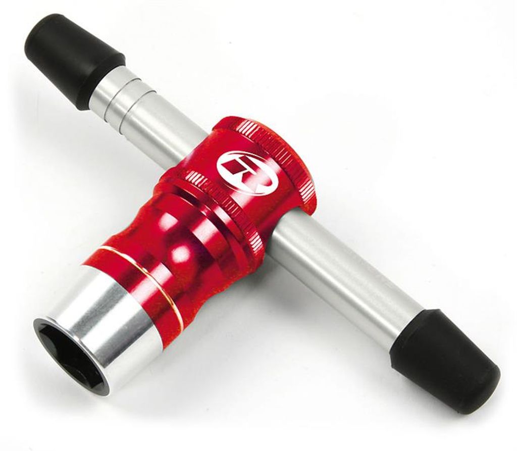 Robitronic Stecknußschlüssel 17mm Rot Aluminium eloxiert