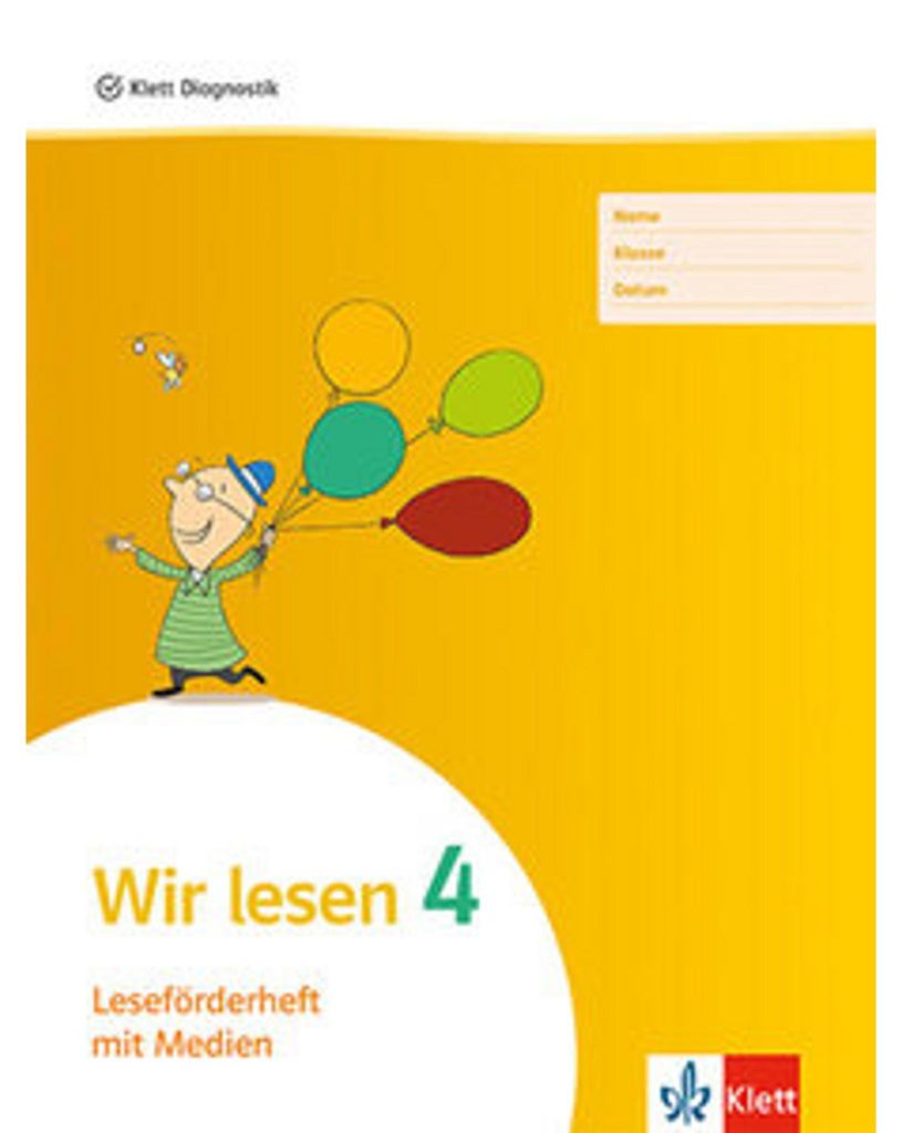 Wir lesen 4. Leseförderheft mit Medien (5er Pack) Klasse 4