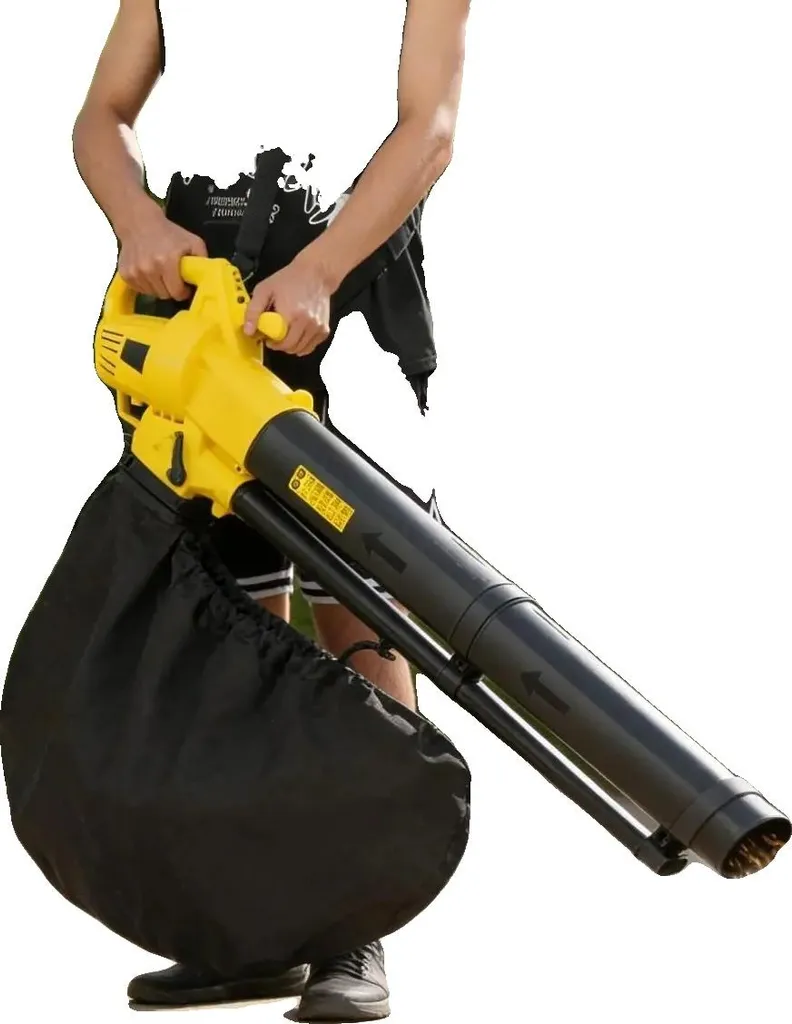 Soffiatore Foglie Elettrico Potente 3000W Giallo - 270 km/h Alta Efficienza