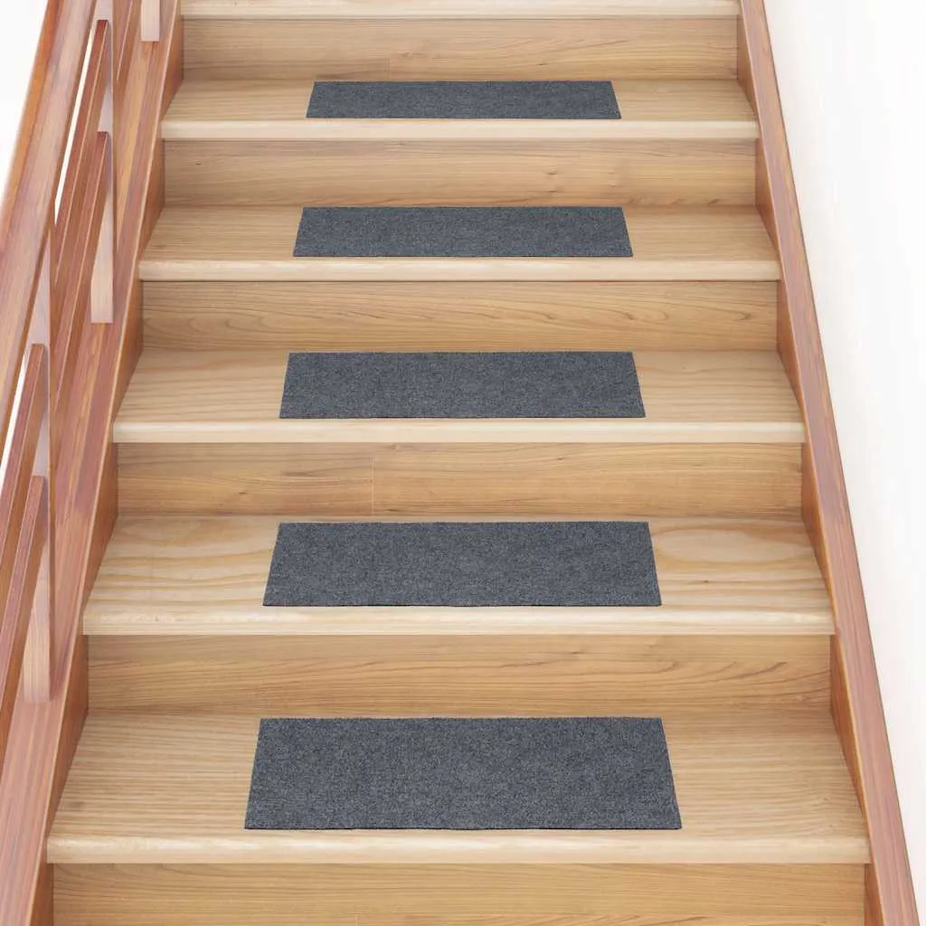 30 Tapis d'escalier Autoadhésifs 60x25 Gris - Sécurité Escalier Confort - 2