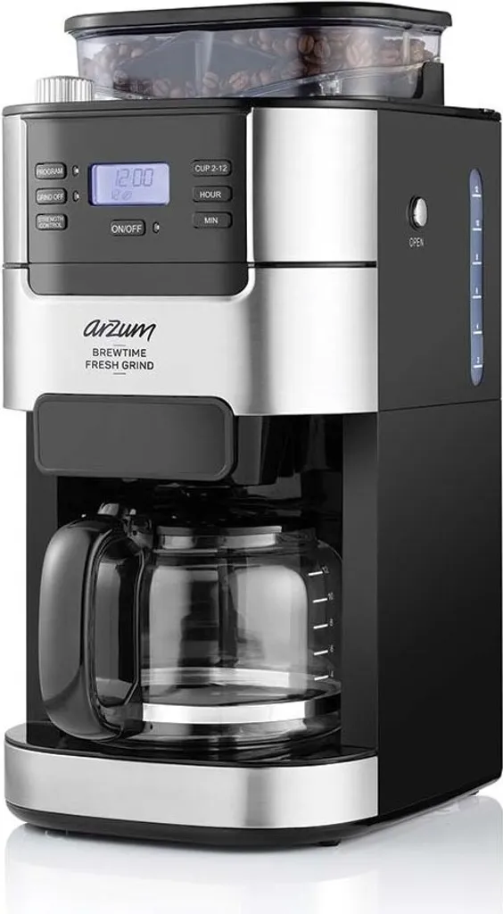 Cafetière avec broyeur à grains Arzum AR3092 pour un café frais au bureau