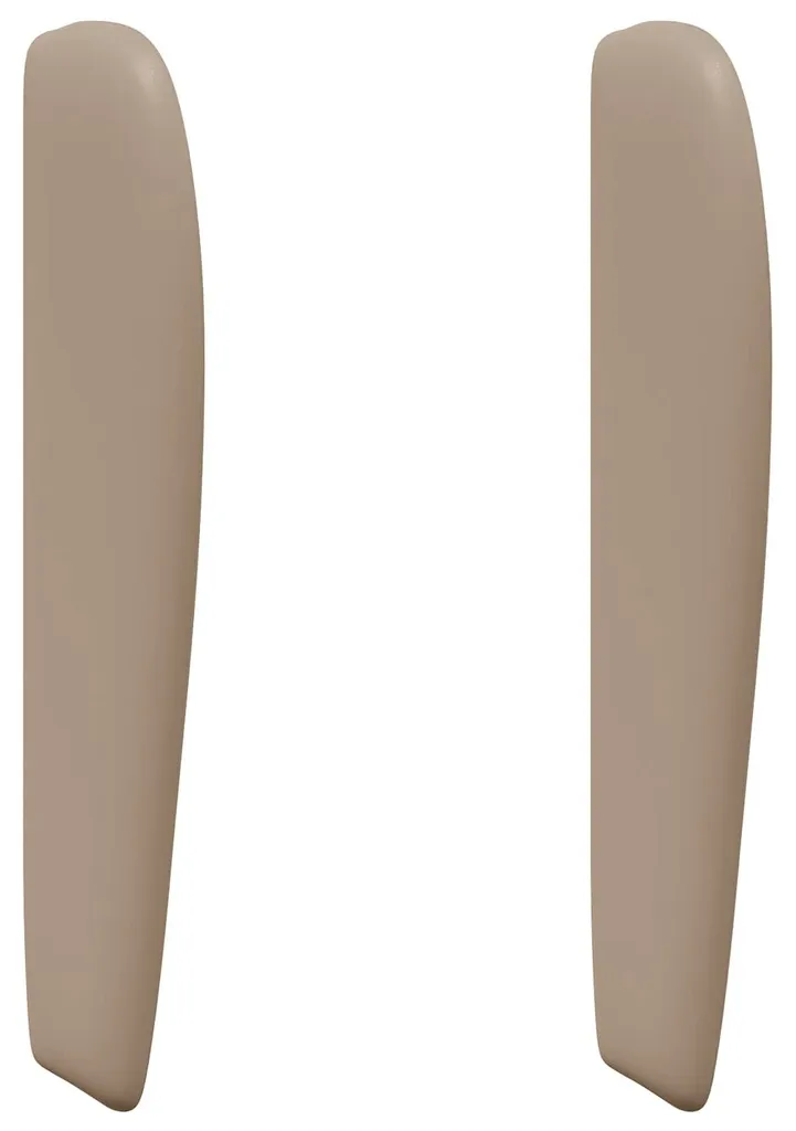 Tête d'oreiller marron 80 x 23 x 6 cm en PVC résistant pour lit