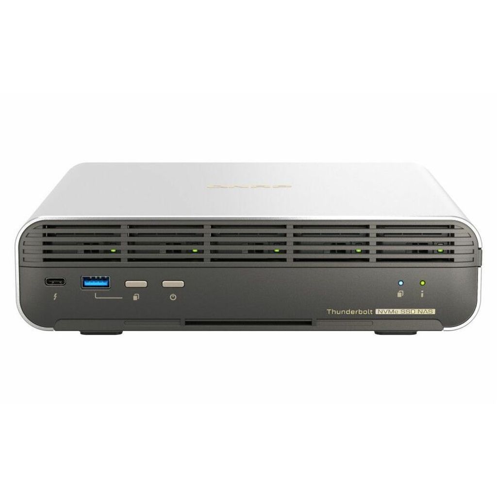 QNAP TBS-H574TX - NAS-Server - 5 Schächte - RAID RAID 0, 1, 5, 6, 10, 50, JBOD, 60, 60 Hot Spare - RAM 12 GB - 2.5 Gigabit Ethernet / 10 Gigabit E...