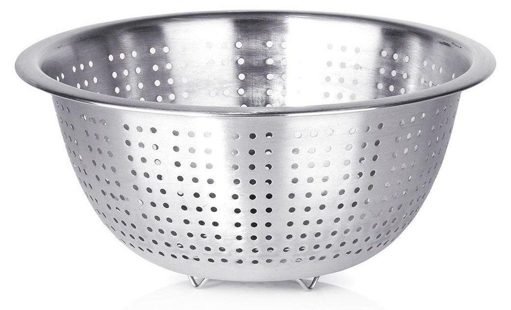 Scolapasta Tondo in Acciaio Inox per Sciacquare e Scolare Immagine del prodotto 