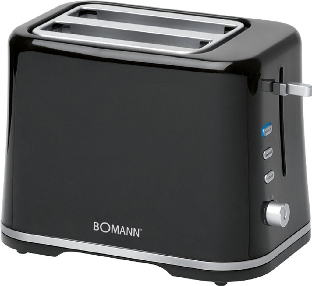 Bomann TA 1577 CB, 2 krajíců, Stříbrná, Bílá, 870 W, 220 - Obrázek produktu 