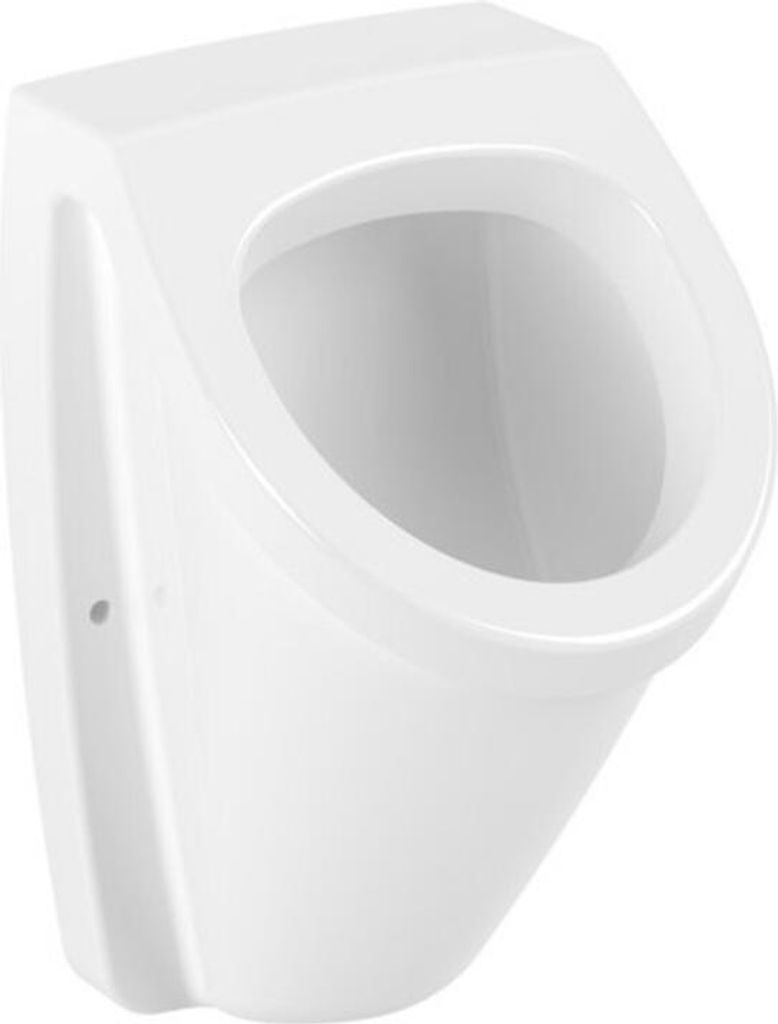 V&B Absaug-Urinal Newo 32x34cm, eck., Zul. v hi., o. Deck, weiß