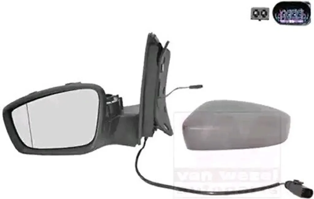 Rétroviseur pour VW up! gauche : remplacer votre miroir cassé ou fissuré