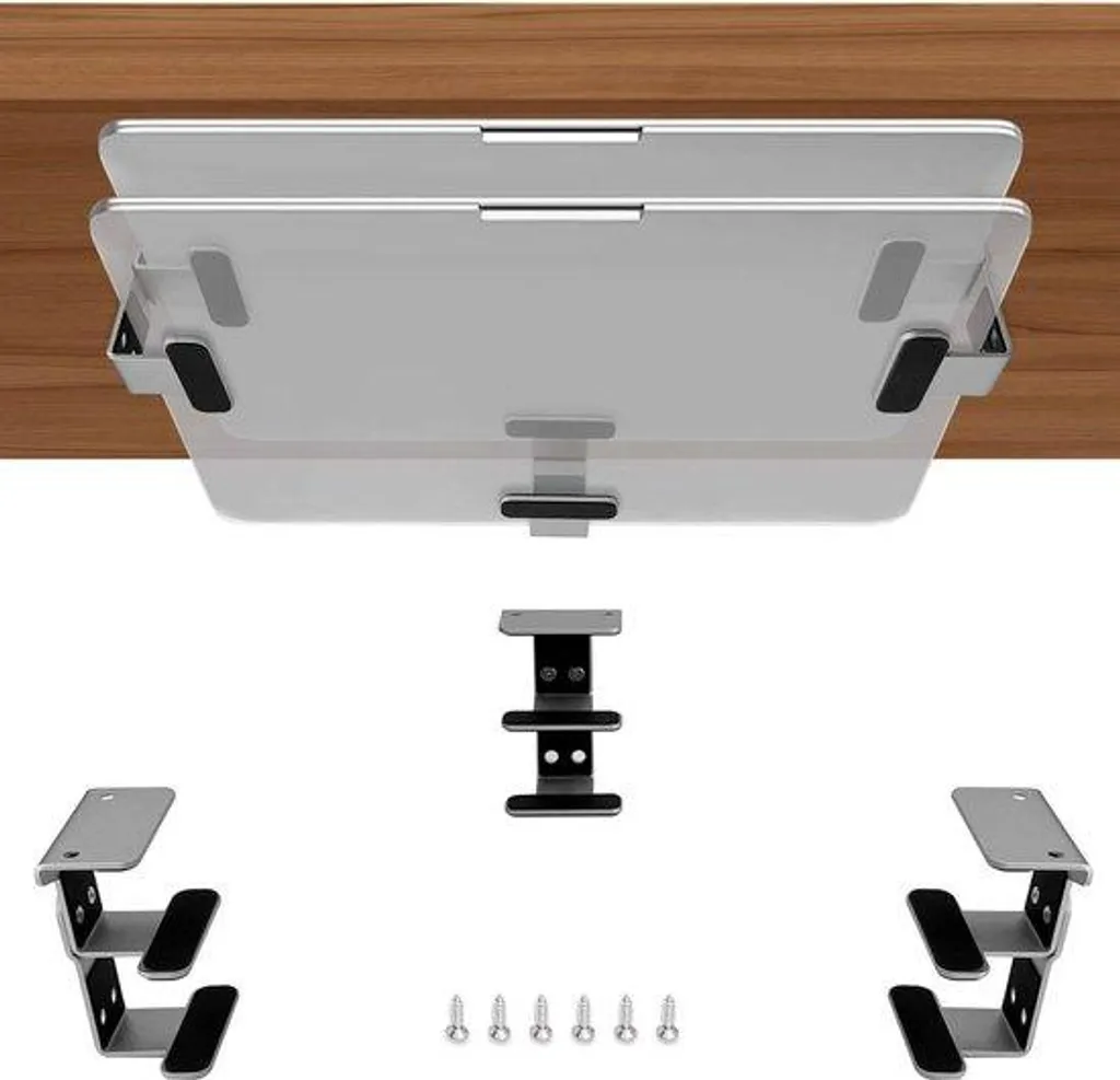 Rail sous bureau anti-rayure en aluminium pour ranger vos accessoires