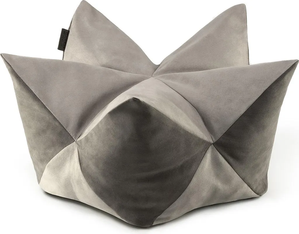 Cuscino Elegante lionto Star Ecopelle Grigio 85x45 cm sfoderabile
