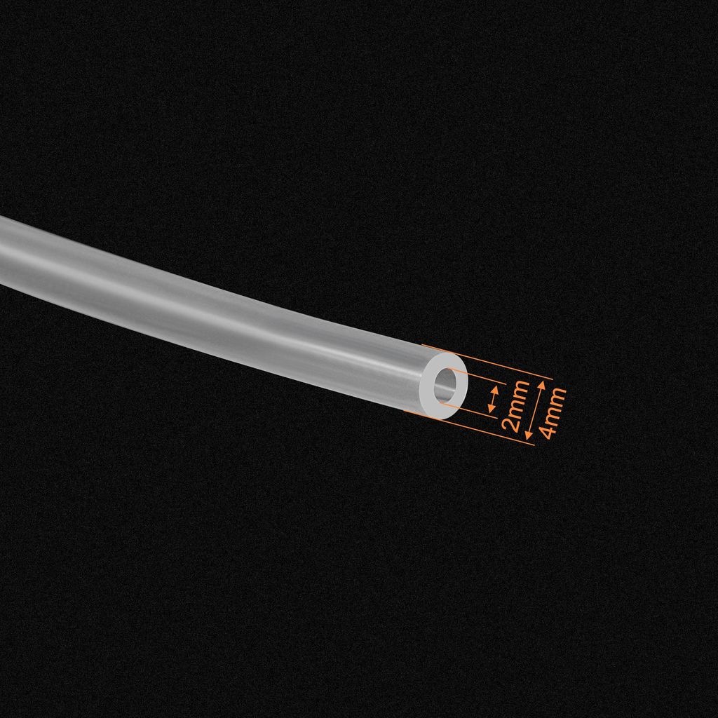 Klarer Silikonschlauch 2mm ID 4mm OD 8ft Flexibler Silikon Produktbild 